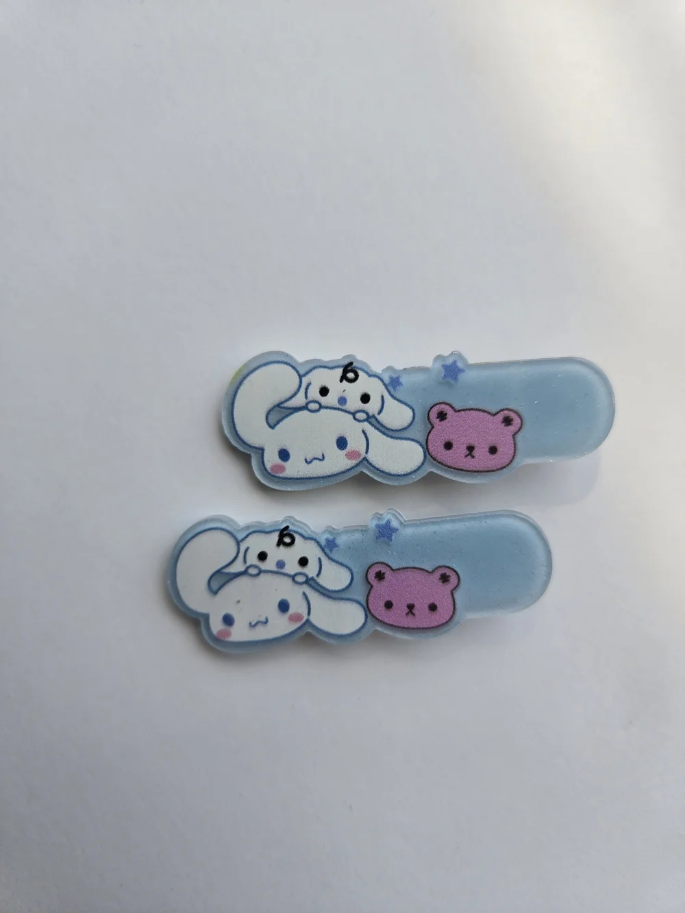 3PC. Cinnamoroll & Pink Bear Kawaii Hair Clip Set